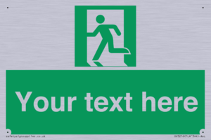 Custom Emergency Exit Left Sign